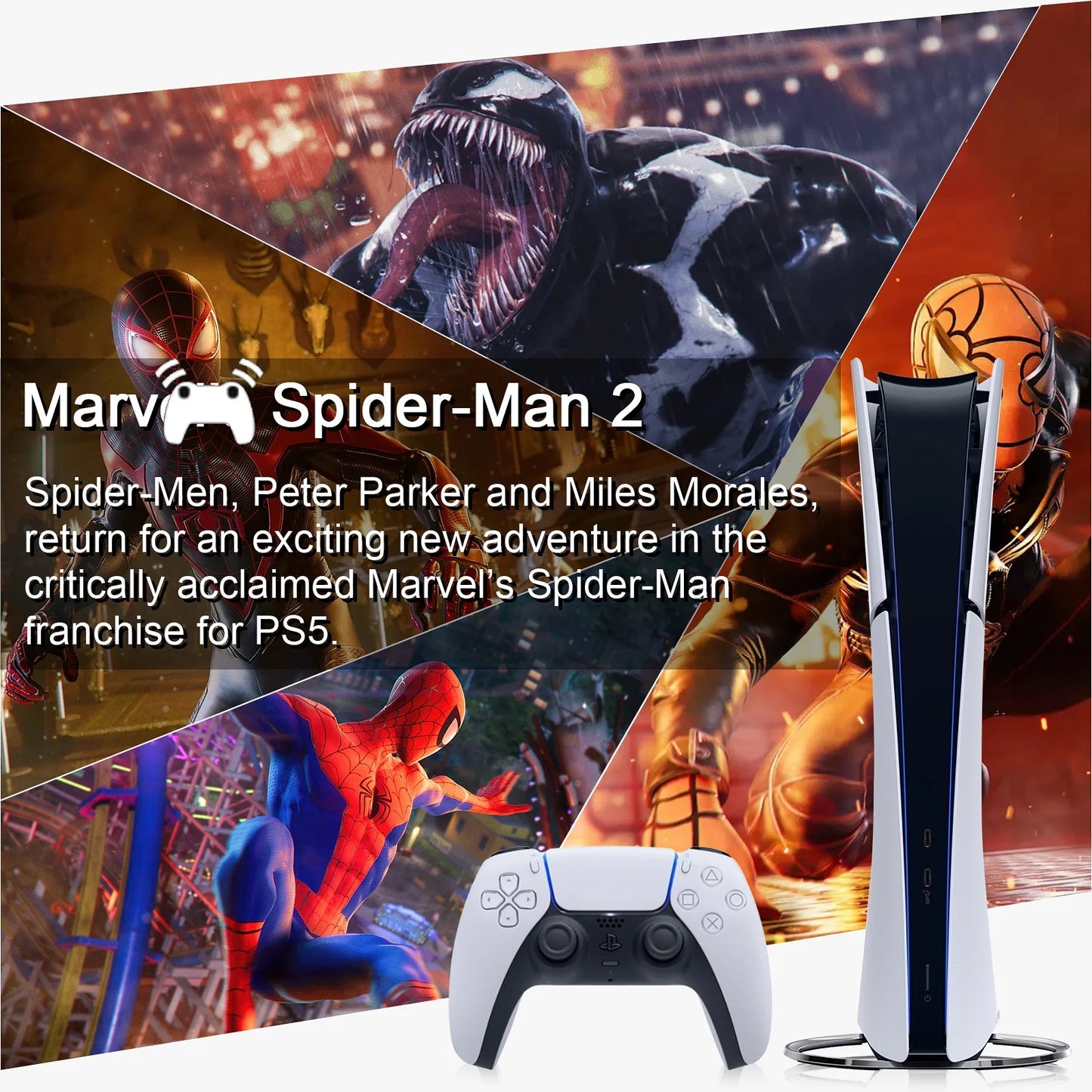 Brand New Sony PlayStation 5 Slim-Marvel's Spider-Man 2 Bundle disk, PS5